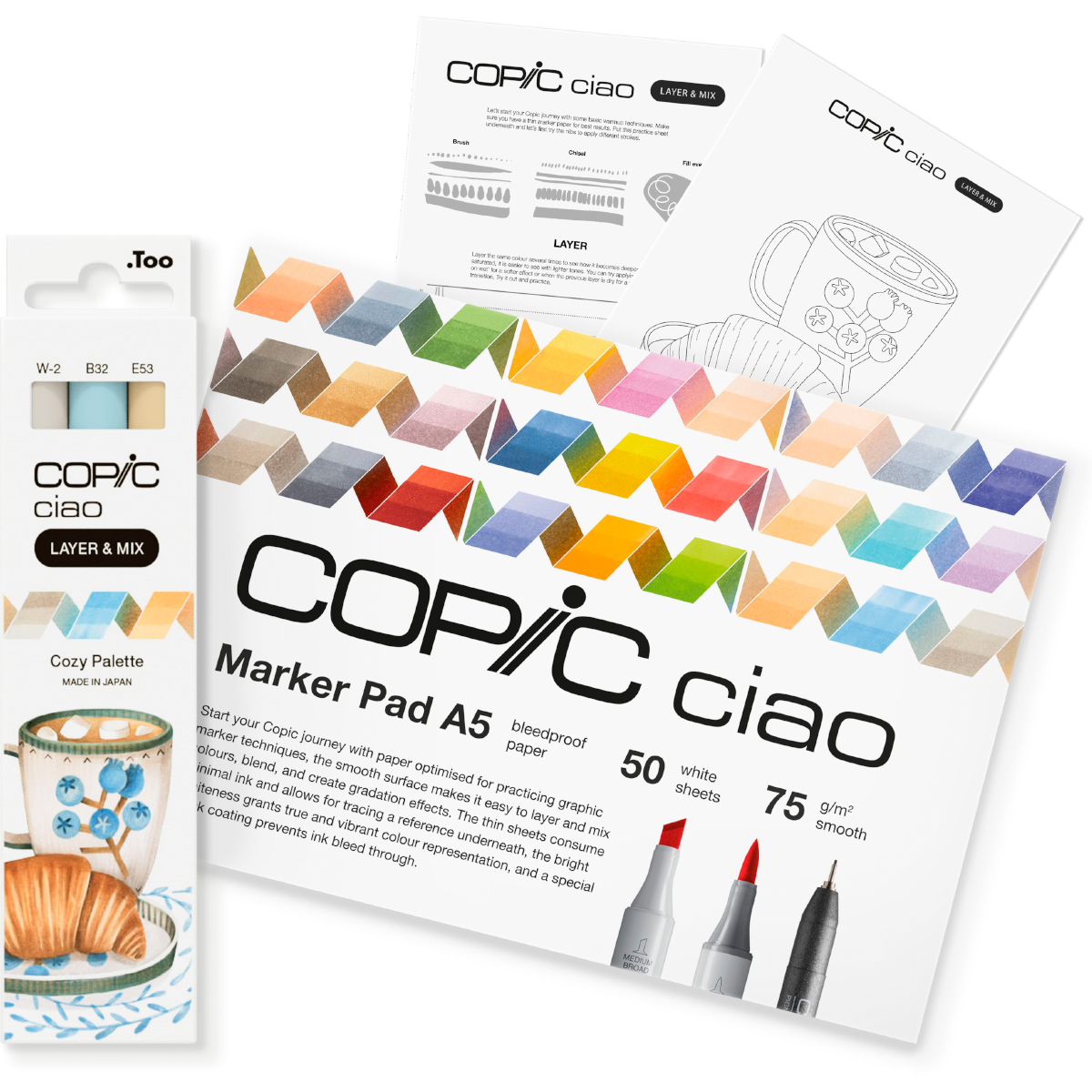 Copic "Ciao Layer & Mix 2D Starter 6er Set" Cozy