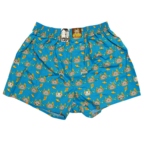 Lousy Livin Boxershorts "Big Brobot" Turquoise