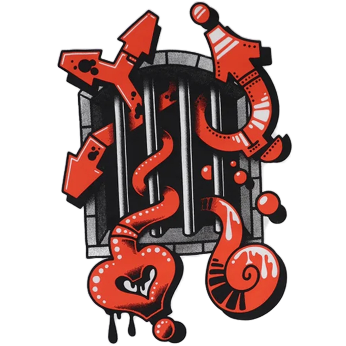 Underpressure X Form 76 T-Shirt "Free Style" White