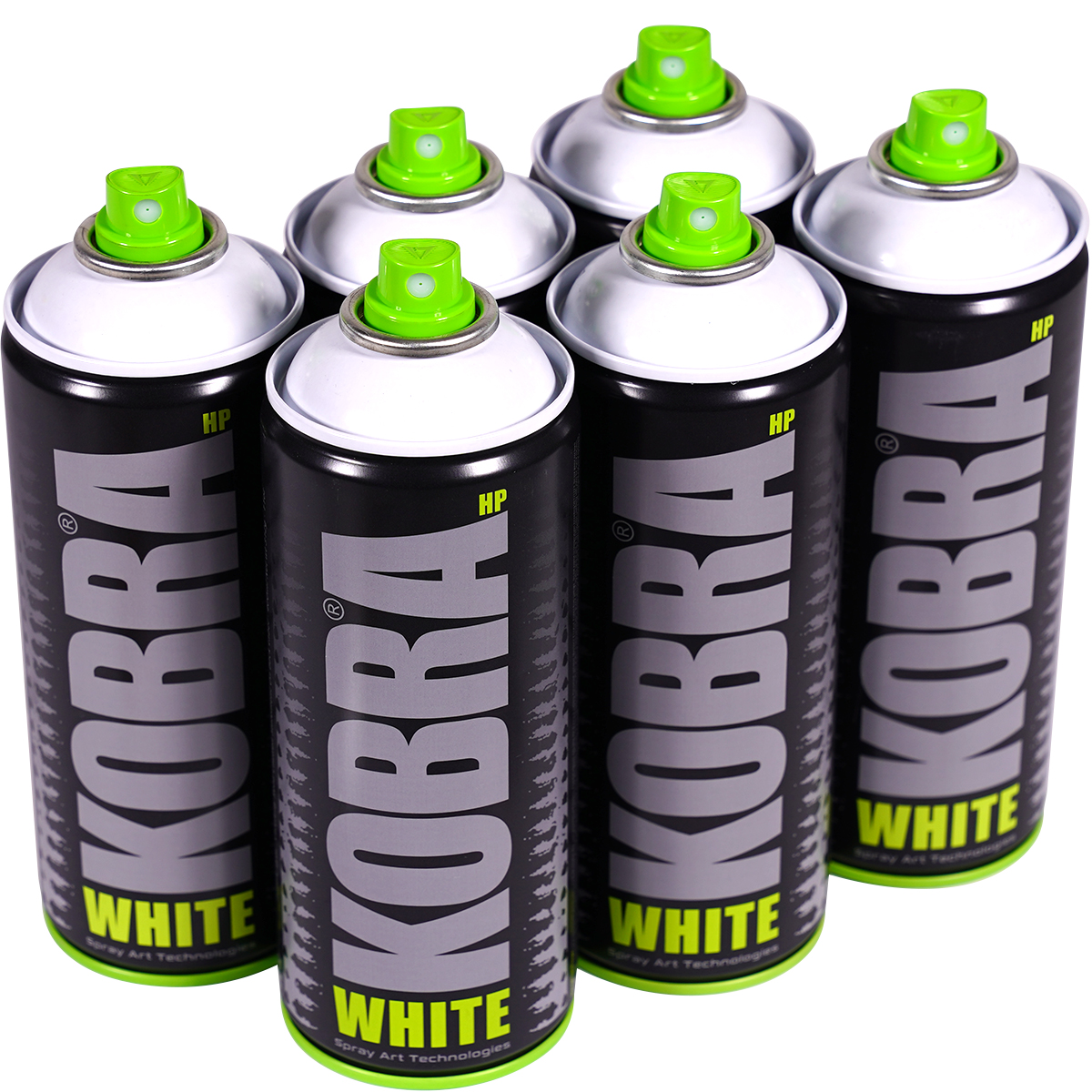 Kobra "New HP Sixpack Supergloss White 003" (6x400ml)