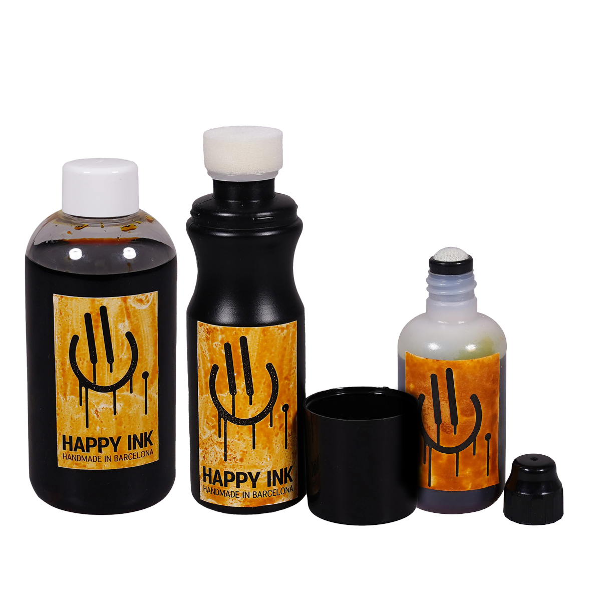 Happy Ink "Refill (200ml) inkl. HI Marker Set" Oxid (3er Set)
