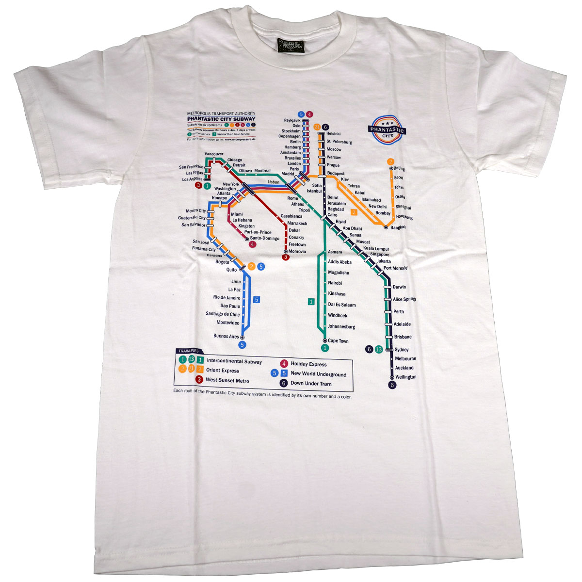 Underpressure T-Shirt "Phantastic City" White