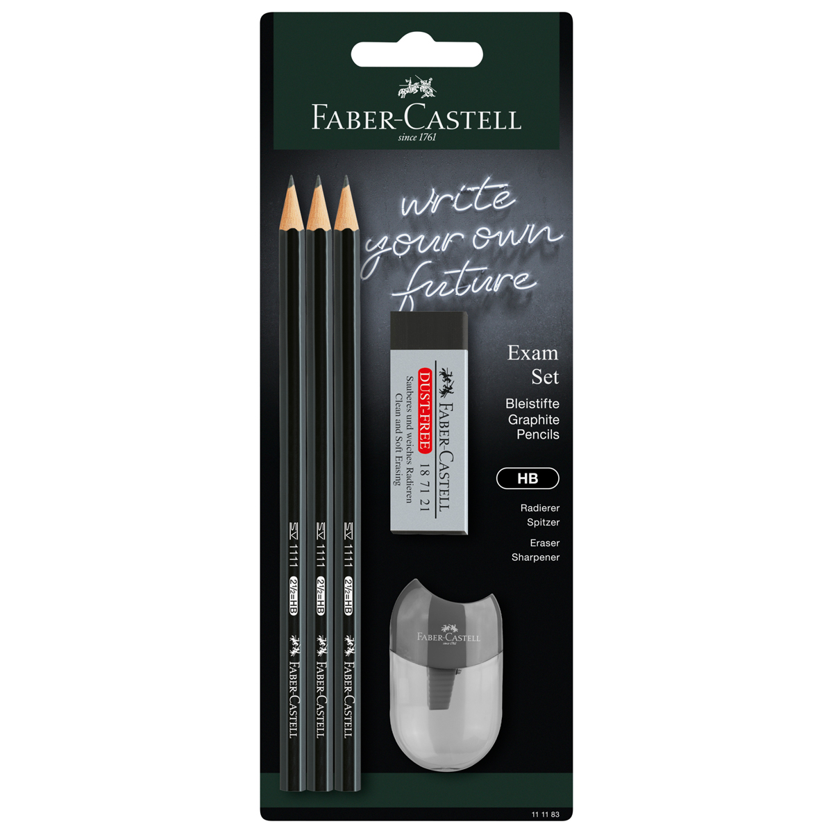 Faber-Castell "Bleistift 1111 Exam Set BK" 5er Set