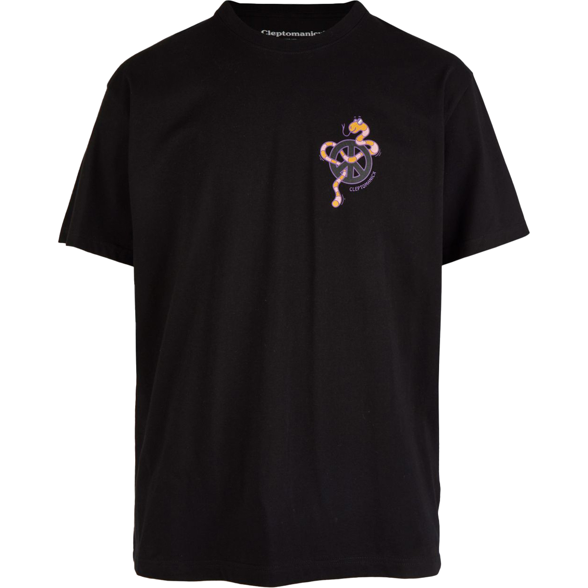 Cleptomanicx Boxy T-Shirt "Blind Snake" Black