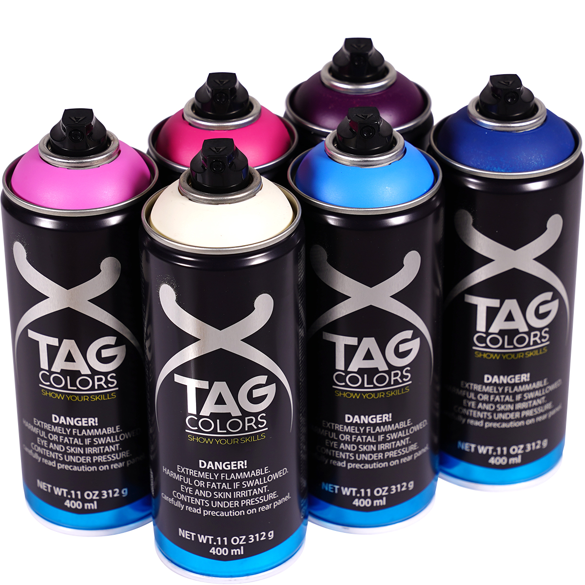 TAG Colors "Show Your Skills - Berry Sky Sixpack" (6x400ml)