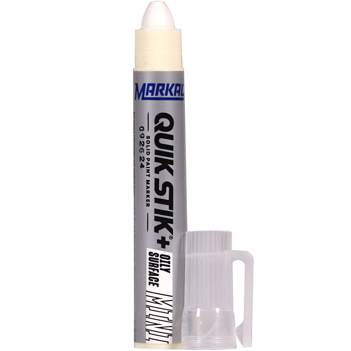 Markal "Quik Stik Mini + Oily Surface" Solid Wachsmarker White