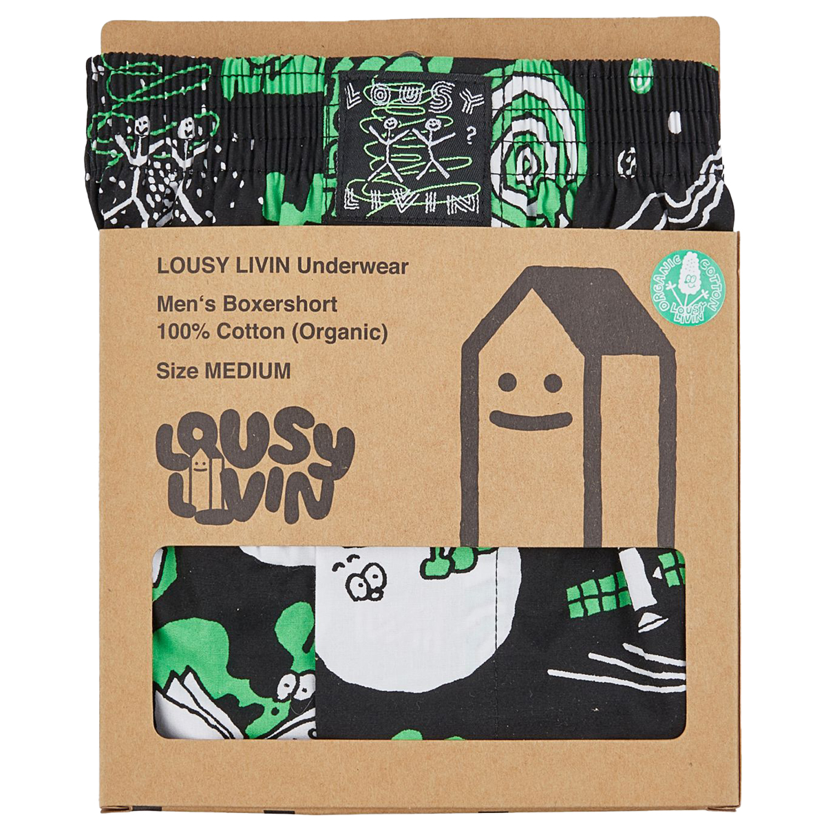 Lousy Livin Boxershorts "Outer Space" Black