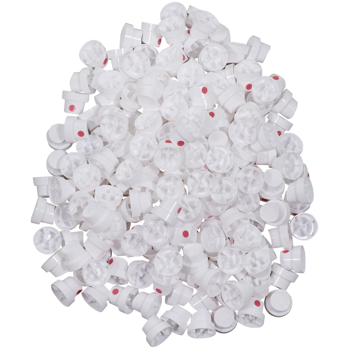 "Super Fat Cap" White/Pink 200er Pack