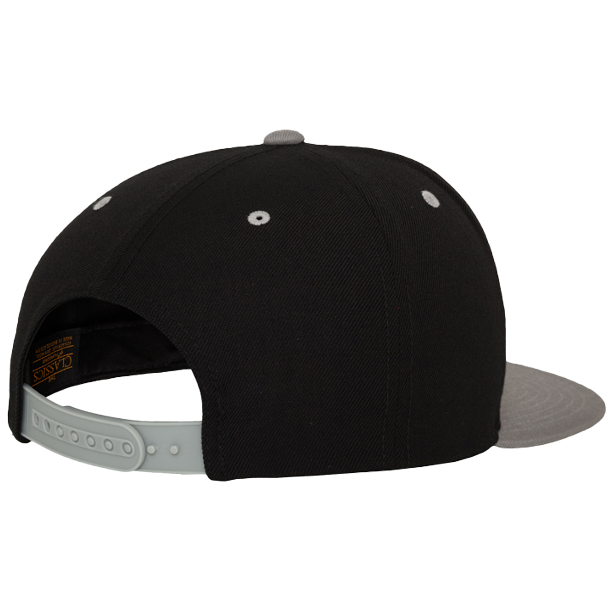 Flexfit "Classic 5 Panel Snapback" - Black/Silver