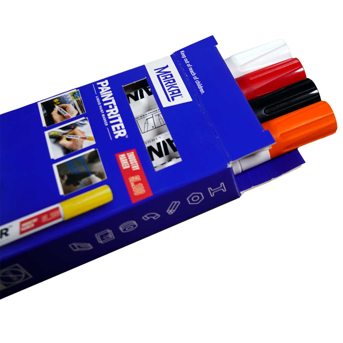 Paint-Riter-SL-100-SET-3-1 Markal "PAINT-RITER Industry Marker SL.100" - 4er Marker Set 3 (3mm)