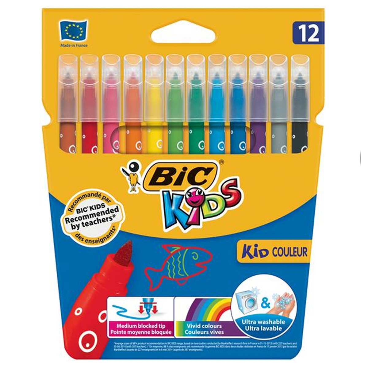 Bic Kids "Kid Couleur Medium" 12er Set (1,0mm)