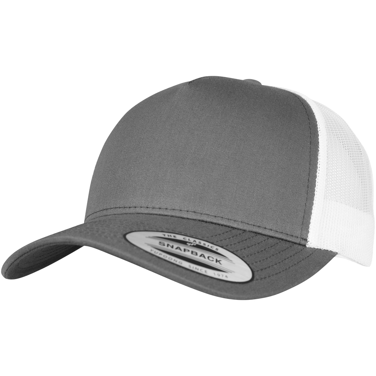 Flexfit "5-Panel Retro Trucker 2-Tone Cap" - Charcoal/White