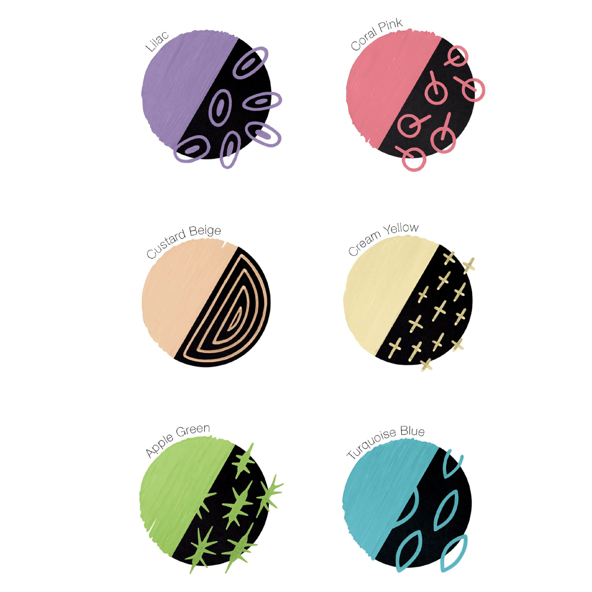 Copic "acrea Light 6er Set" Acrylmarker (0,8mm)