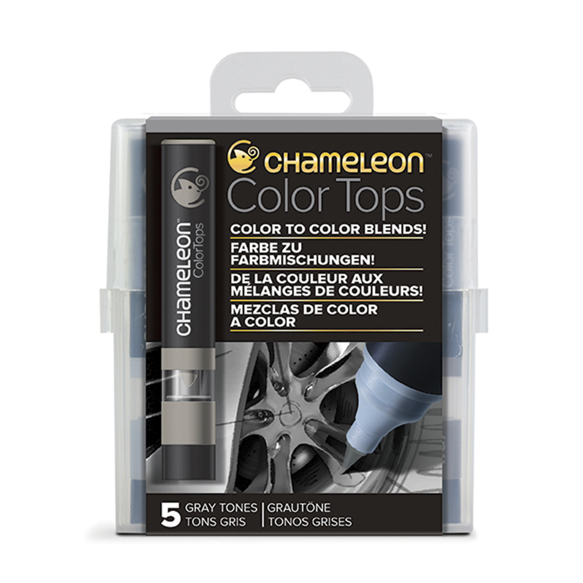 Chameleon "5 Color Tops - Grey Tones"