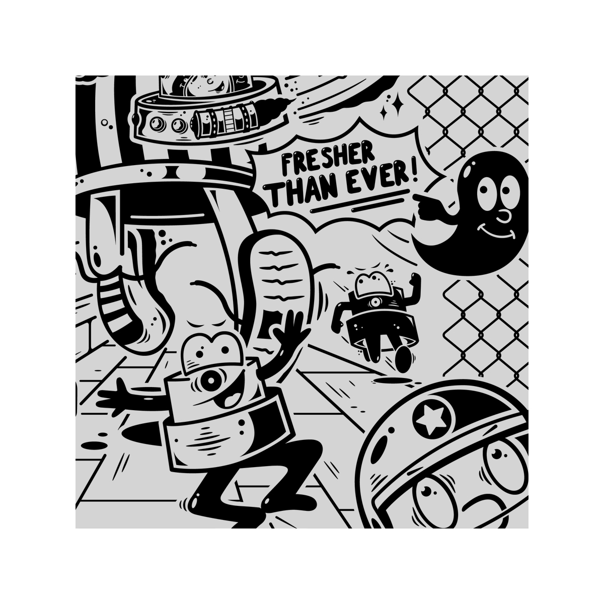 T-Shirt_Sparvar02 S-Fly T-Shirt "Es war einmal die Sparvar" Heather Grey Graffitibox Shop Berlin