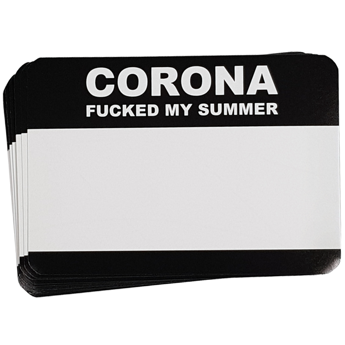 Stickerpack "Corona Fucked My Summer (7x10cm)" (50 Stk.)
