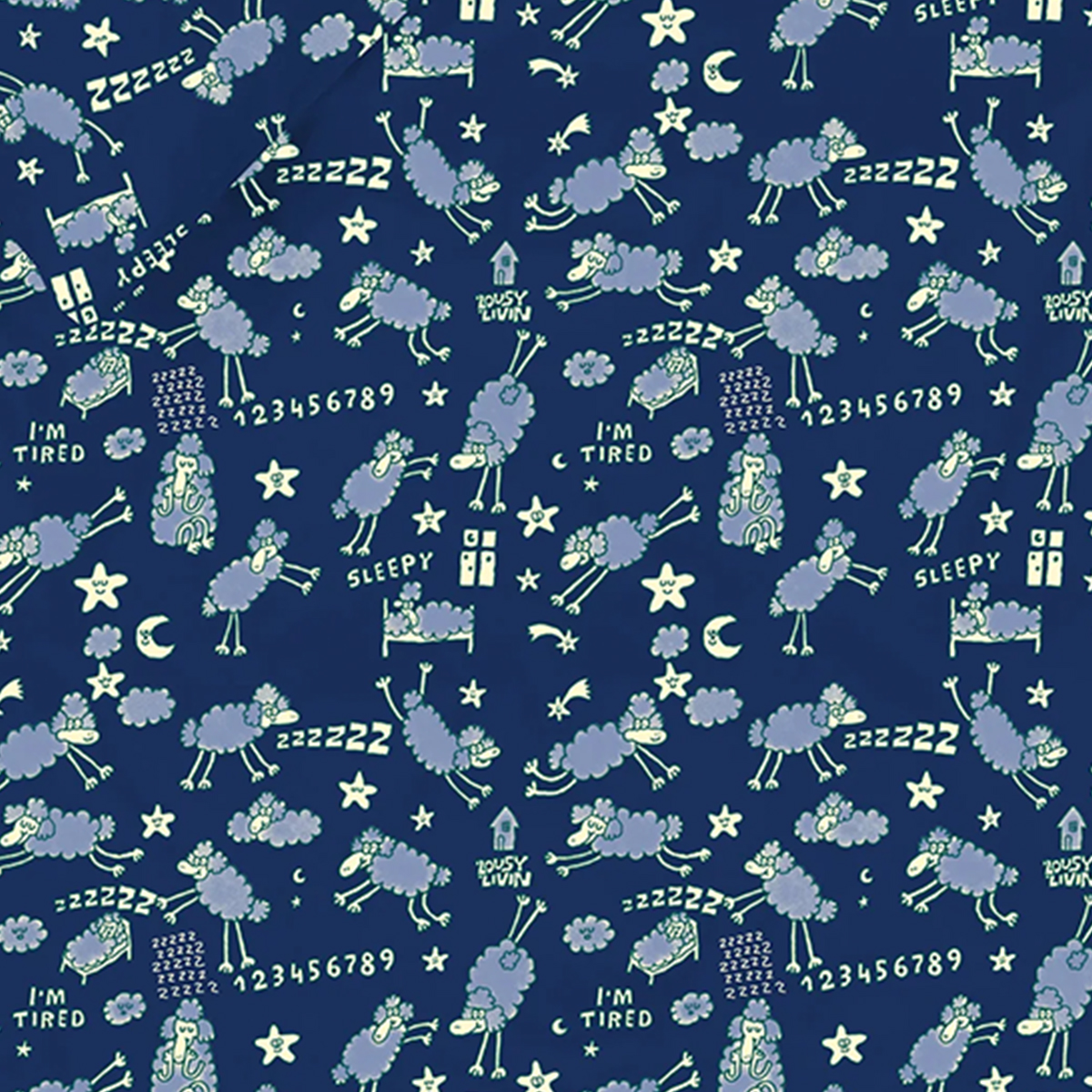 Lousy Livin Bettwäsche "Sheep" True Blue