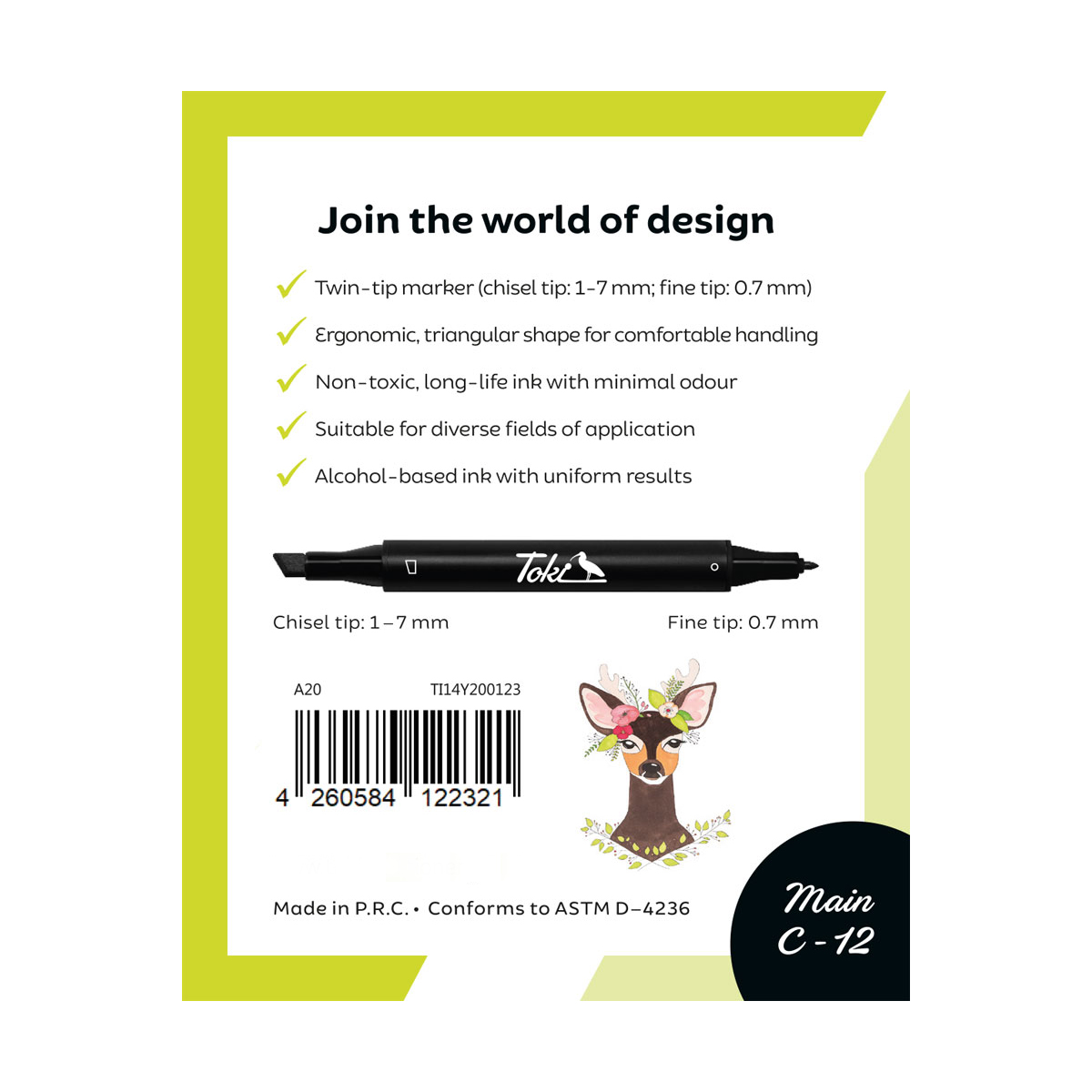 Toki "Grafikmarker 48er Set" - Main A