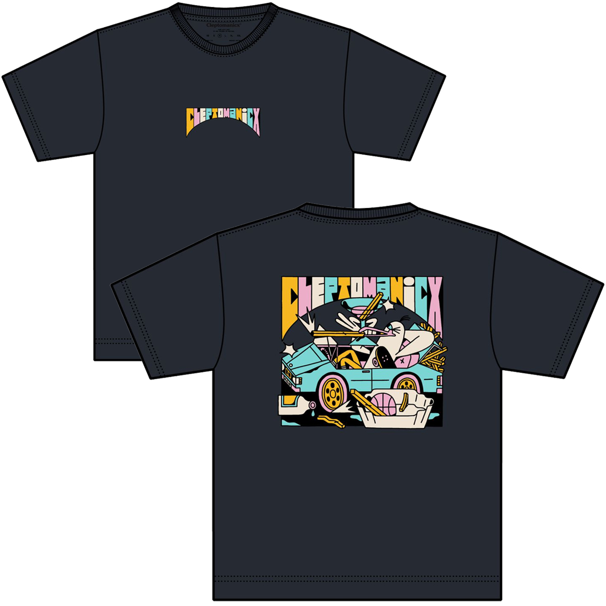 Cleptomanicx_T_Shirt_Boss_Gull_00 Cleptomanicx Boxy T-Shirt "Boss Gull" Sky Captain