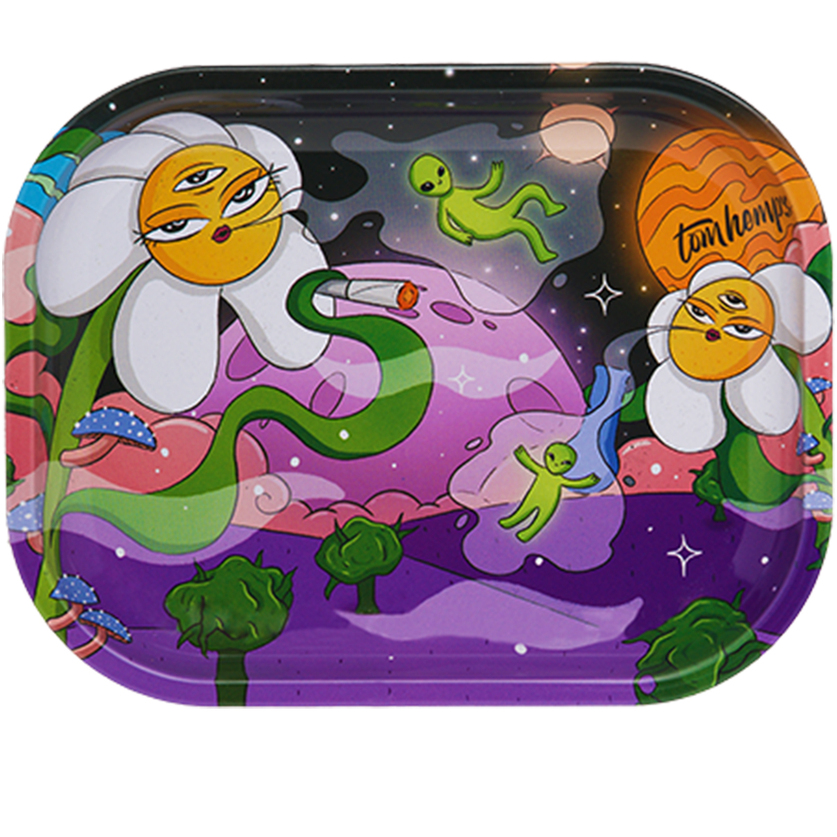 Tom Hemps "Smoking Galaxy Rolling Tray" Drehunterlage - Small