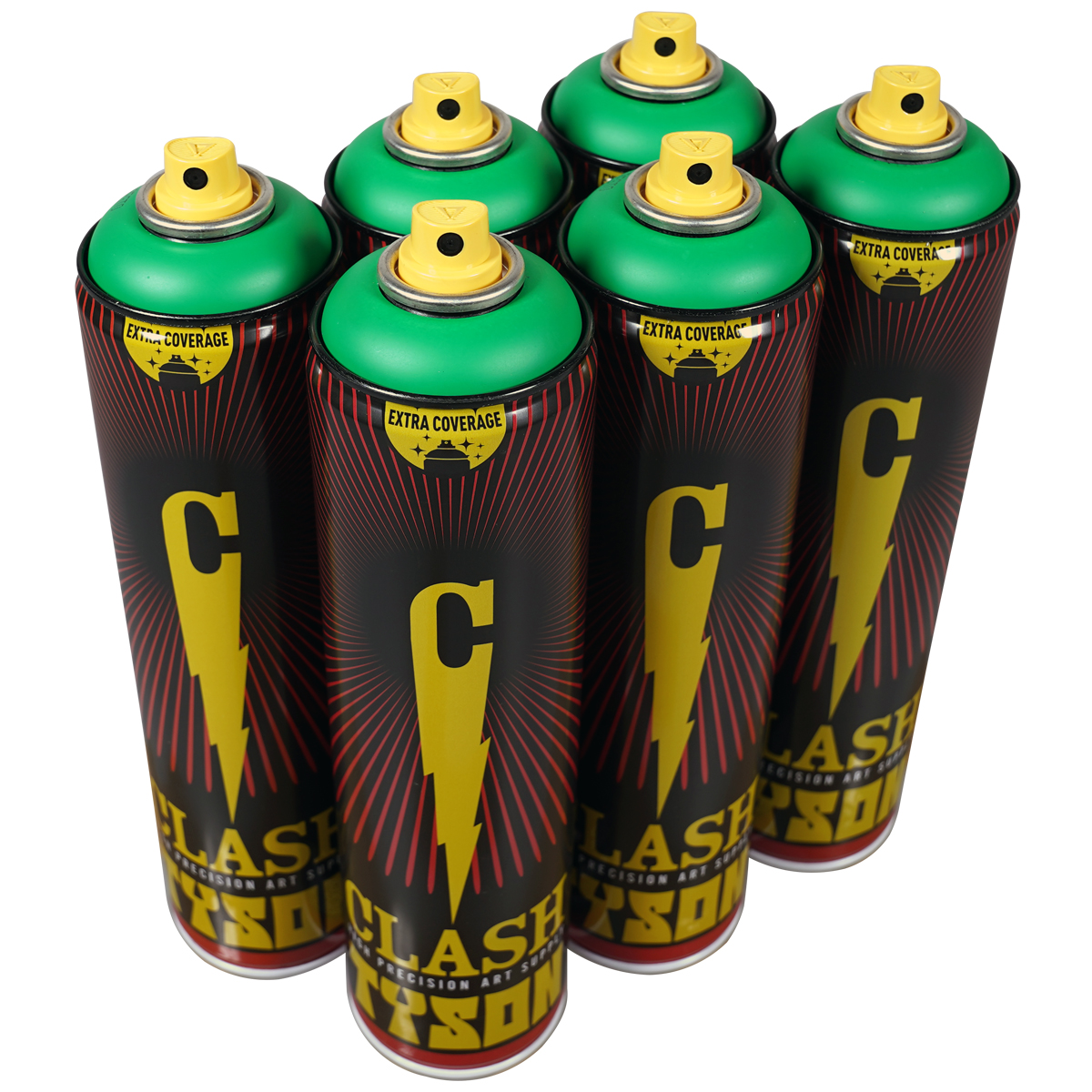 Clash Paint "Tyson One Color Sixpack - Pesto" (6x600ml)