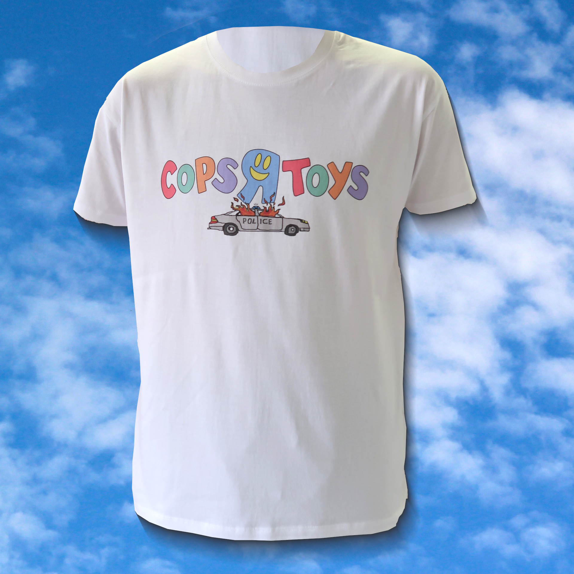 T-Shirt "Cops R Toys" Burn Edition - White