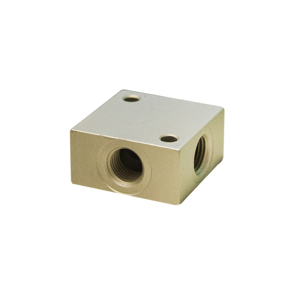 Createx "3-Fach Verteilerblock" 4x 1/8 Innengewinde Aluminium