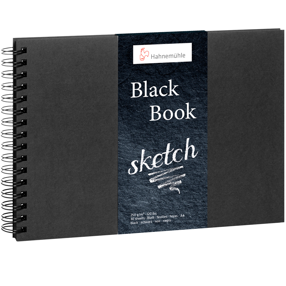 Hahnemühle "Blackbook" A4 Querformat 250g/m²