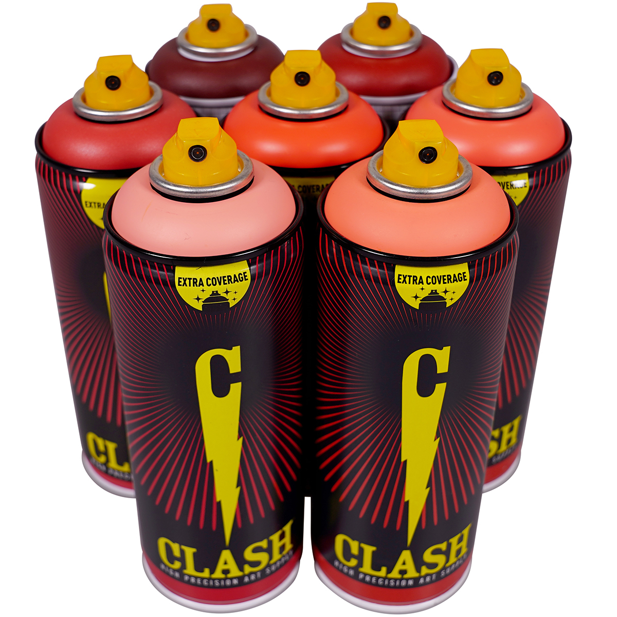 Clash "Color Serie 30" Red Tones (7x400ml)