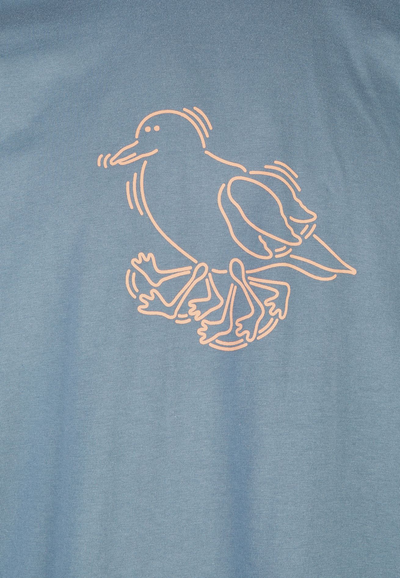 Cleptomanicx Boxy T-Shirt "Runner" Blue Mirage