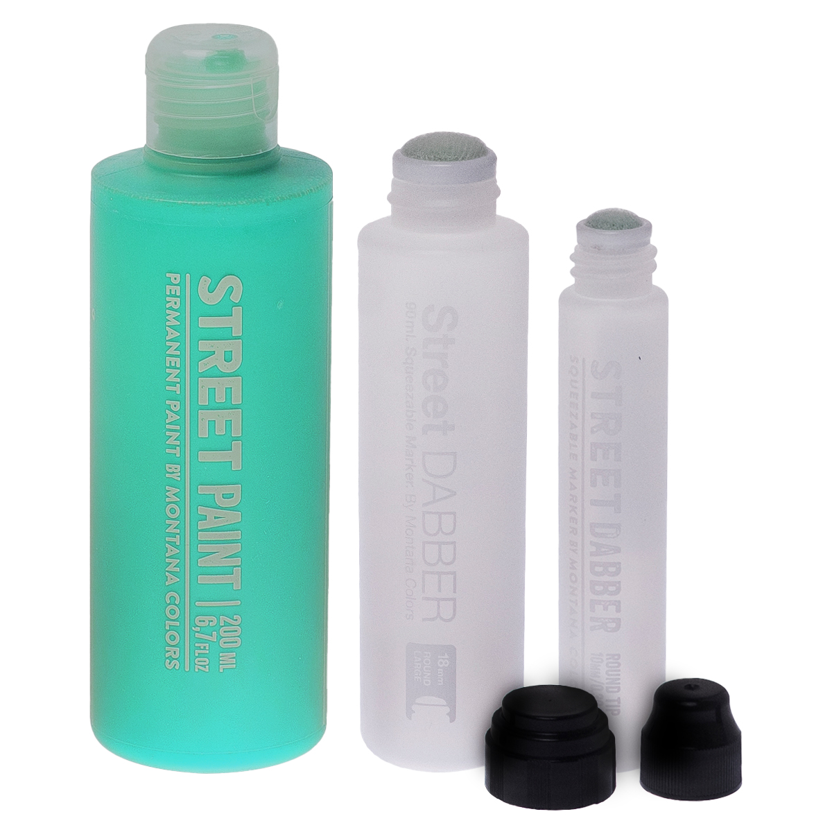 MTN "Street Paint (200ml) Street Dabber Set" (3er Set) - Ufo Green