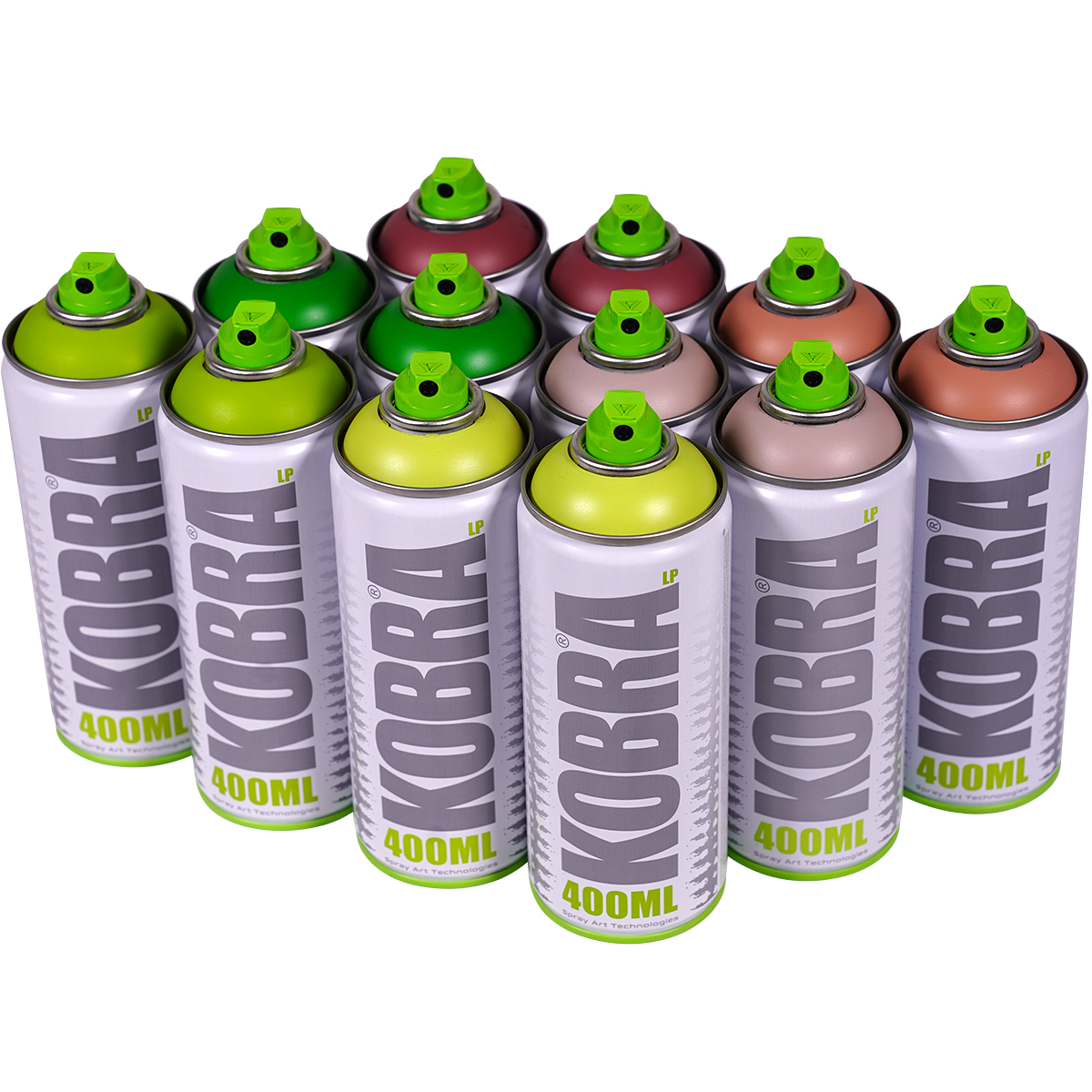 Kobra "Low 12er Paint Box - Mountain Glow Tones" (12x400ml)