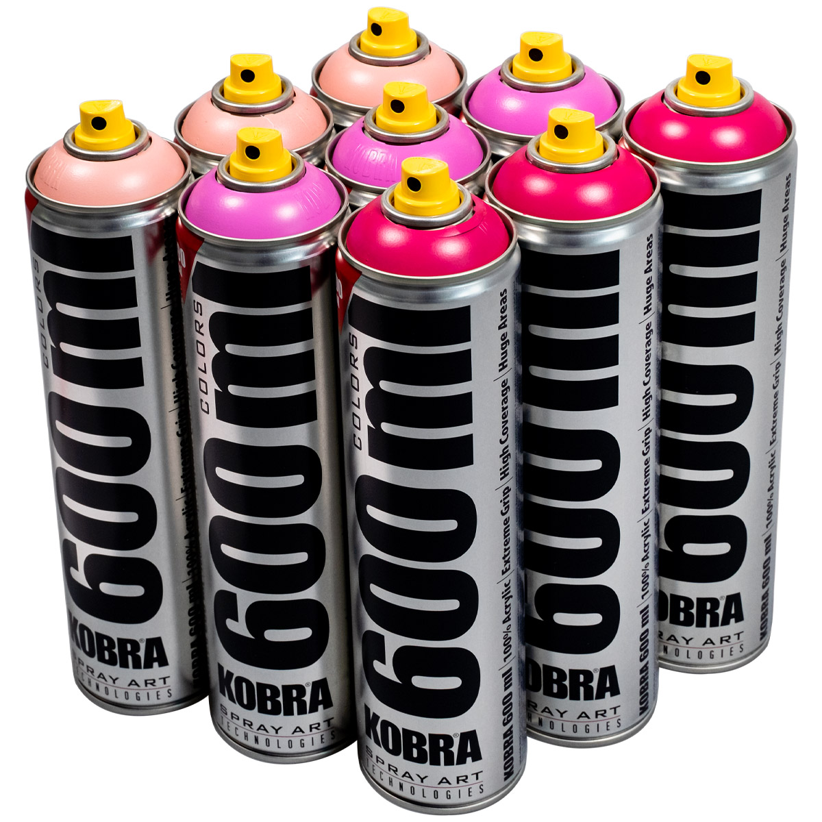 Kobra "Big Paint 9er Set - Love Tones" (9x600ml)