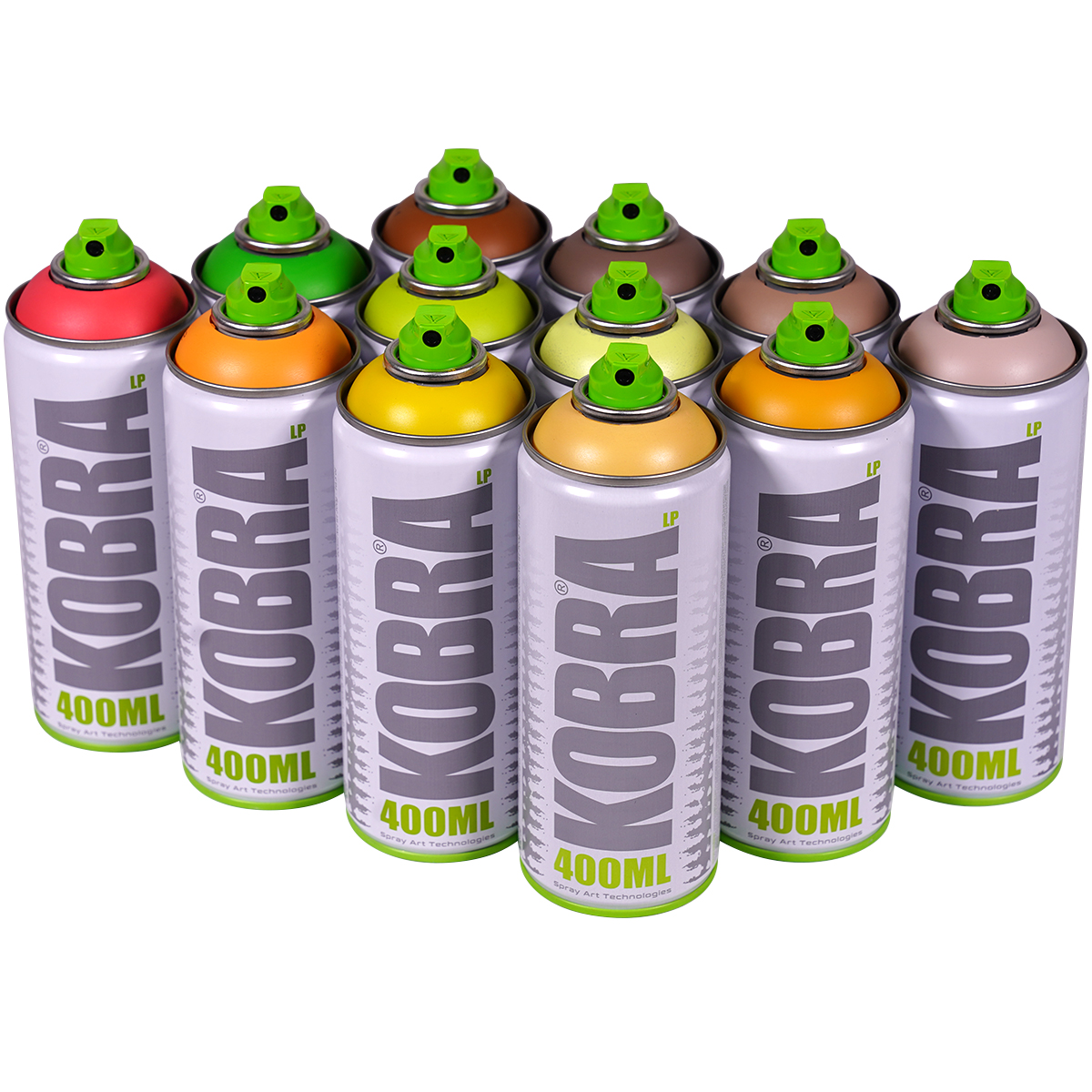 Kobra "Low 12er Paint Box - Carnival Tones" (12x400ml)