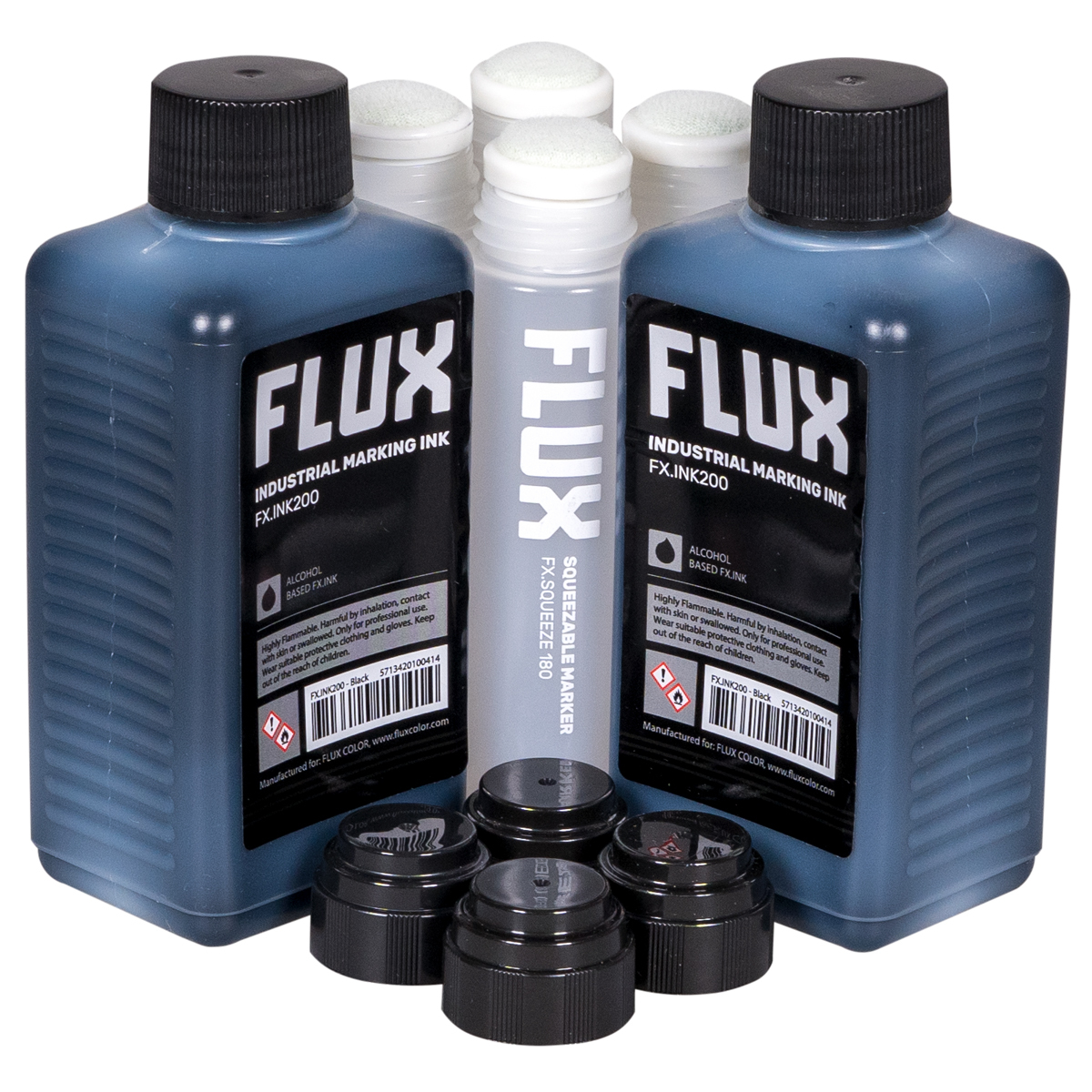 Flux "FX.INK200 - inkl. FX.Squeeze 180E Marker Set 10"