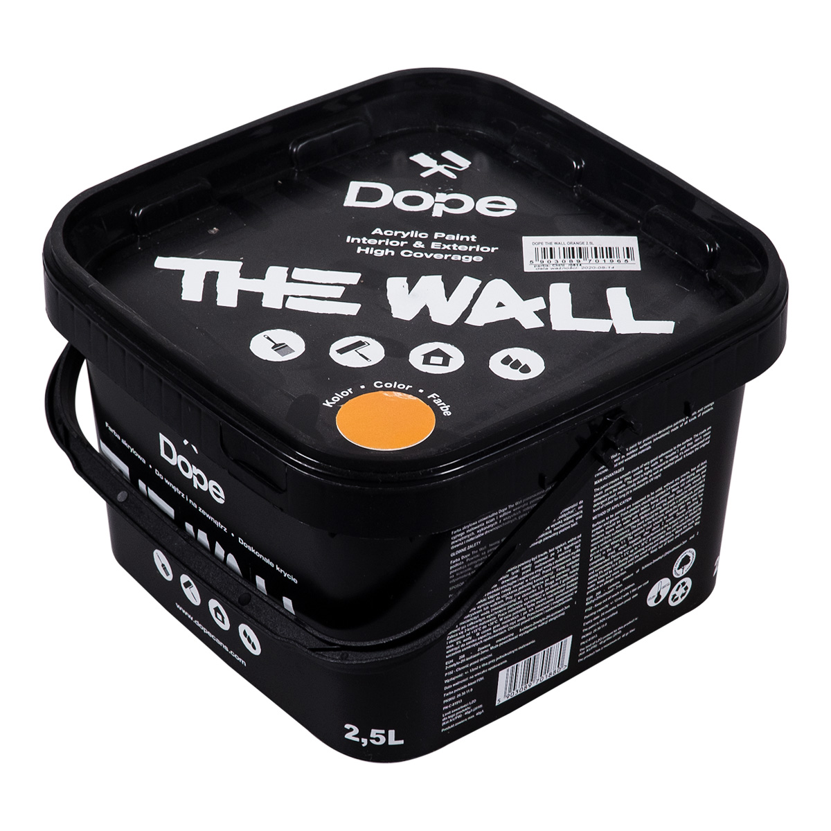 Dope Acryl Premium Wandfarbe "The Wall 2,5L" Orange