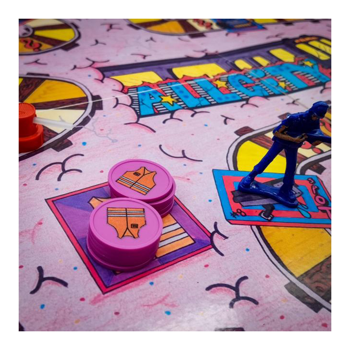 Brettspiel "All City - Das Trainwriting Brettspiel" (58x58cm)