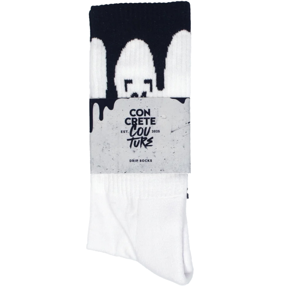 Betonat Socken "Concrete Couture Drip Socks" White