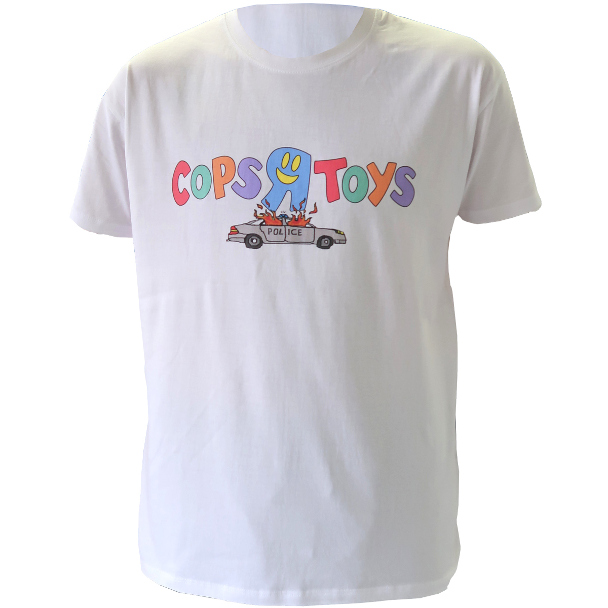 T-Shirt "Cops R Toys" Burn Edition - White