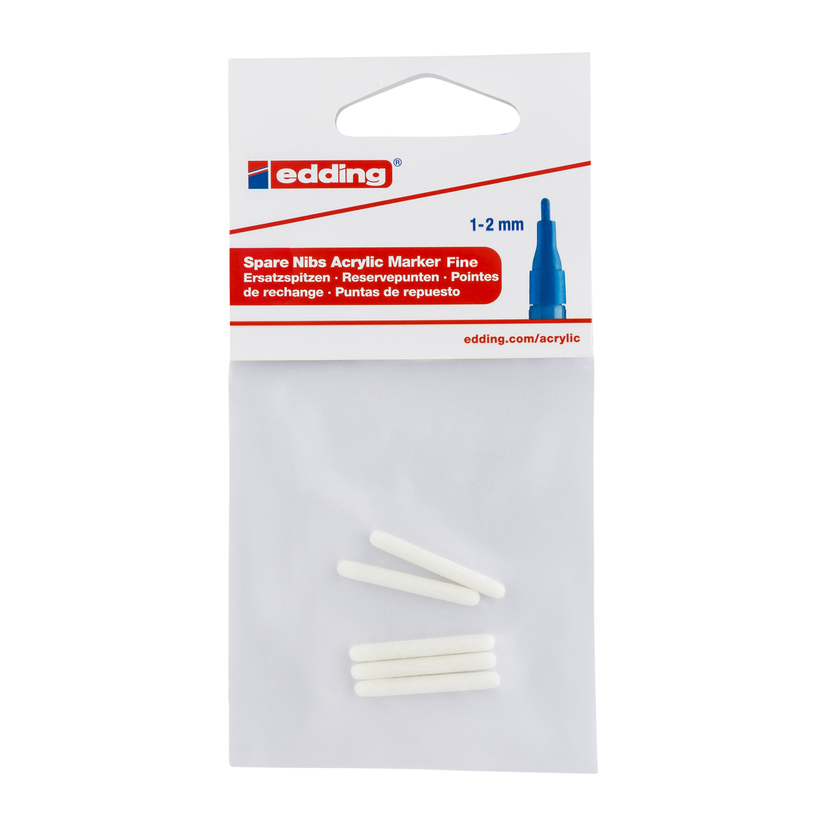 Edding "5300" Ersatzfilze Rundspitze (1-2mm) - 5 Stk.