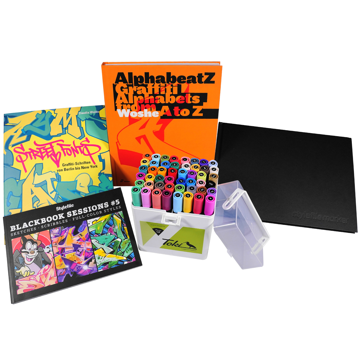 Toki Starter Set "Toki Twin 48er Set Main A, 3 Bücher, inkl. A4 Blackbook"