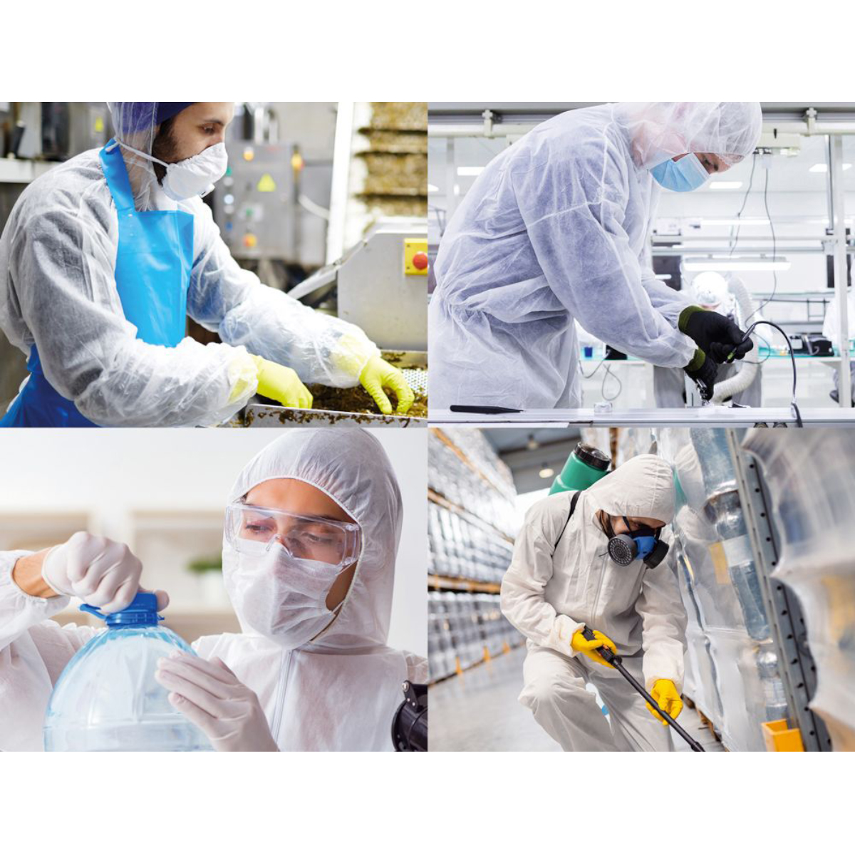 Hygostar Schutzanzug "PP-Overall Light mit Kapuze" - White