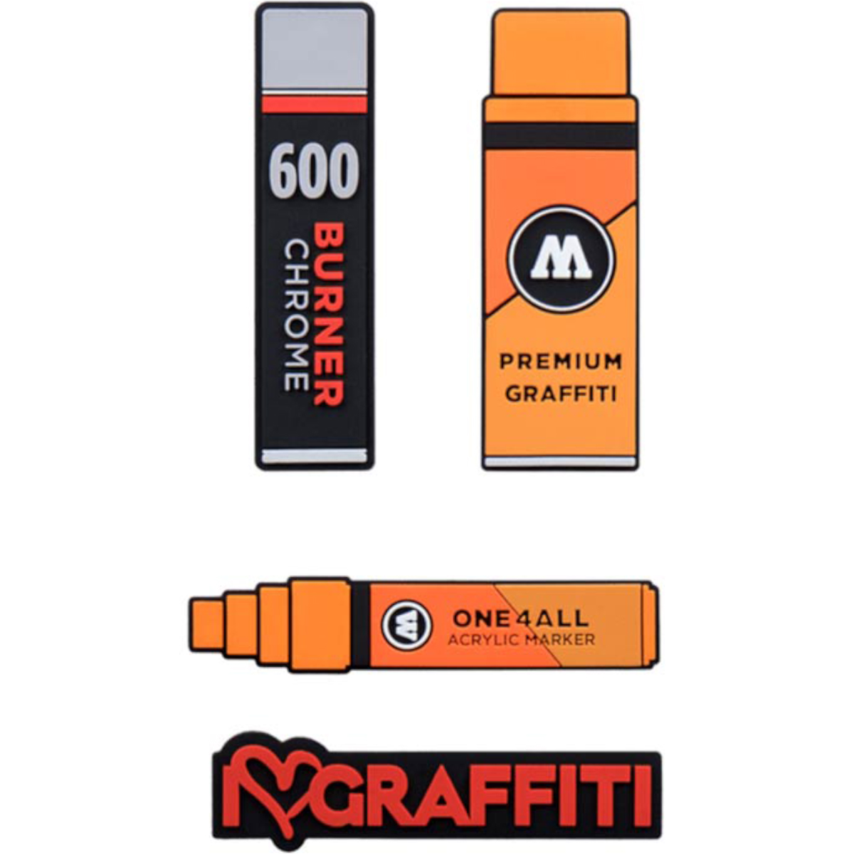 Molotow x ILoveGraffiti "Magnet 4er Set"