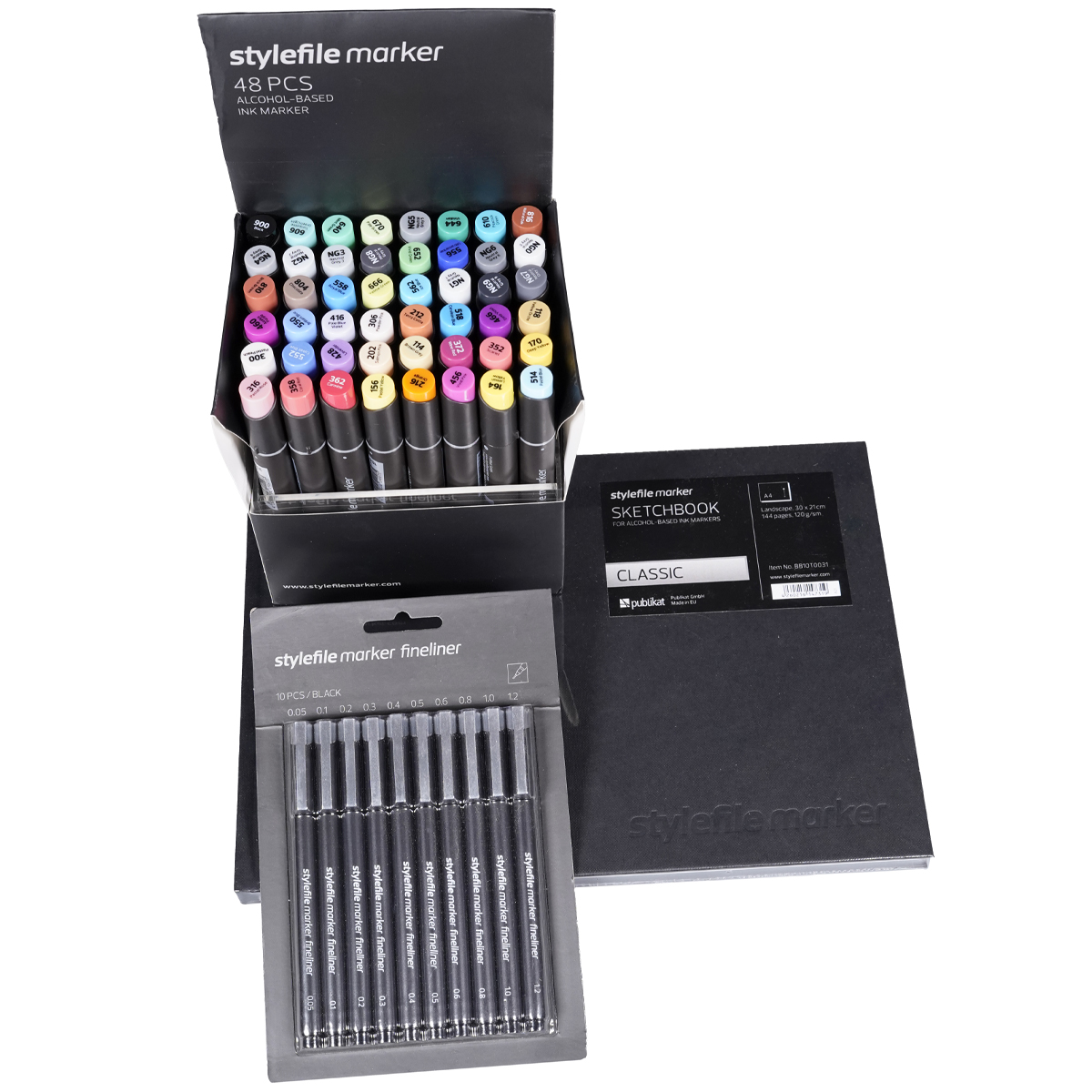 Stylefile Twin Marker "48er Starter Sketch Set" (59 Teile)