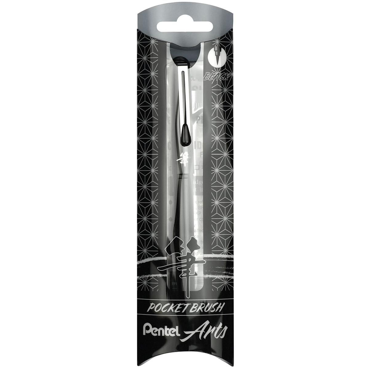 Pentel "Pocket Brush" Pinselstift Black