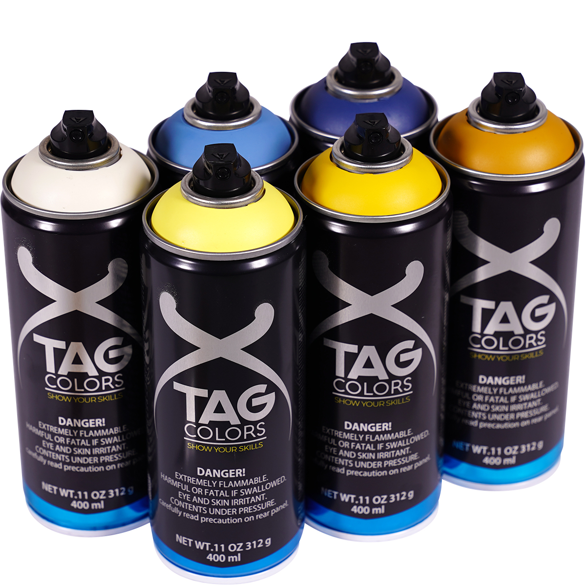 TAG Colors "Show Your Skills - Cold Aura Sixpack" (6x400ml)