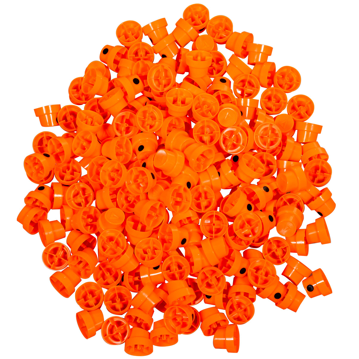 MTN "Hardcore Astro Fat Cap" Neon Orange/Black 200er Pack