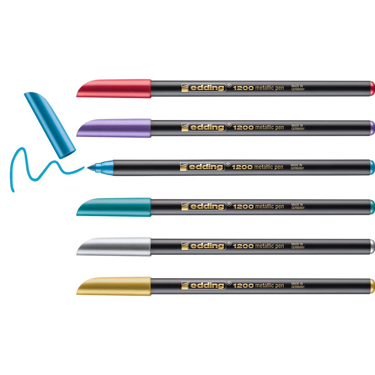 Edding "1200" Metallic Color Pen 6er Set (1-3mm)