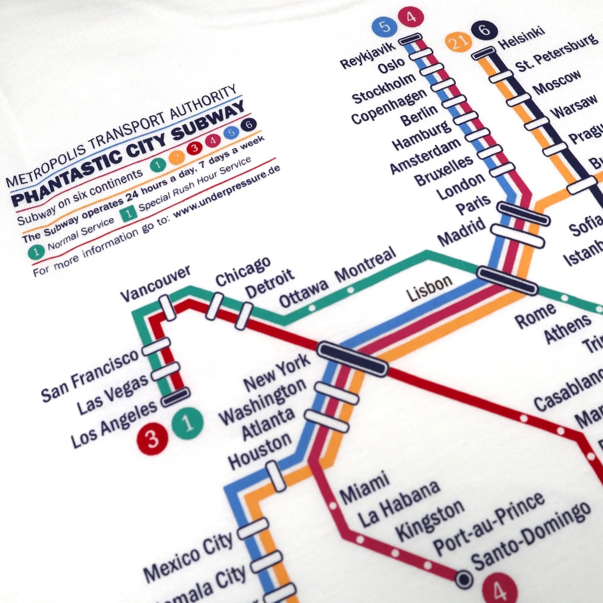 Underpressure T-Shirt "Phantastic City 2" White