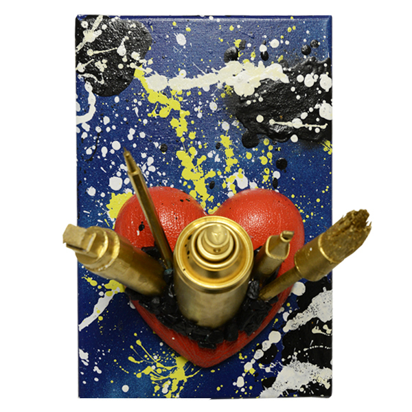 "Tik - Graffiti Heart (Original)" 20x30cm